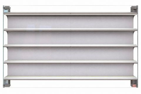 Glass display cases for model railroads, gauge 0