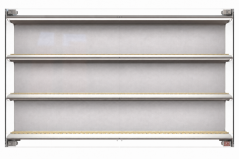Glass display cases for model railroads, gauge 1
